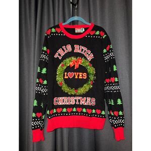 Ugly Christmas Sweater Xmas Size Large Spencer’s